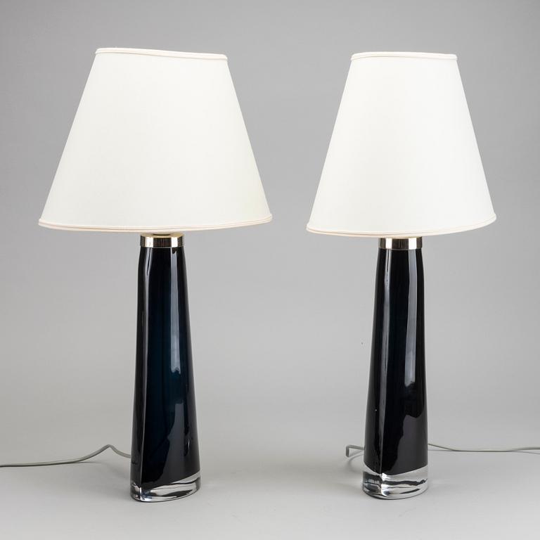 A  COUPLE OF ORREFORS LAMPS, CARL FAGERLUND.
