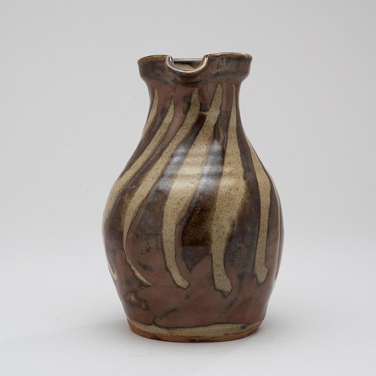 A stoneware jar attributed to Shoji Hamada, Japan, probably 1950's.