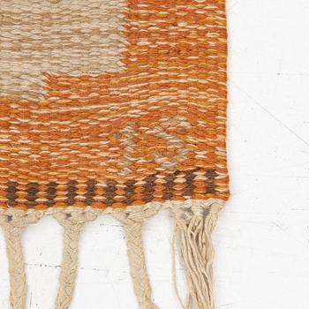 Ingegerd Silow, a flat weave rug, signed, c. 200 x 137 cm.