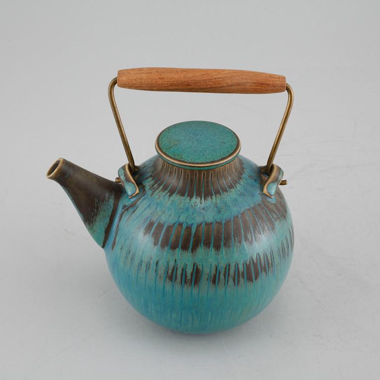 STIG LINDBERG, tekanna, stengods, 1950/60-tal.