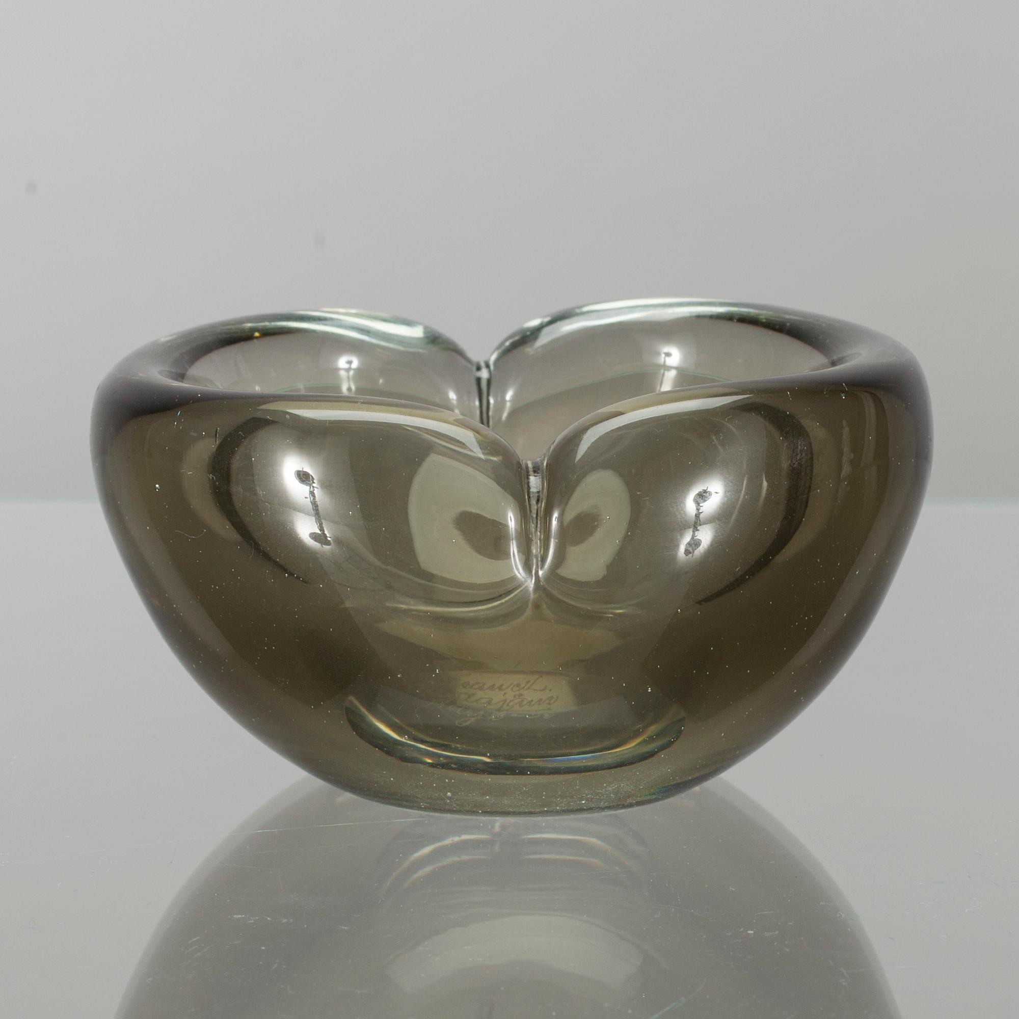 KONSTGLAS, glas, Kaj Franck, signerad K. Franck Nuutajärvi Notsjö -56.