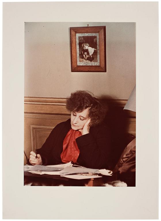 Gisèle Freund, GISÈLE FREUND, photography signed and stamped, portrait of Colette.