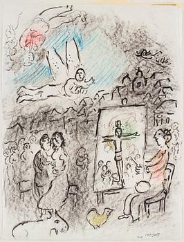 Marc Chagall, "L'artiste et l'ange".