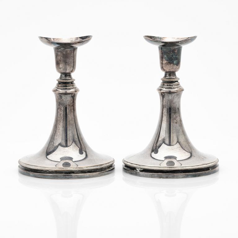 Candelsticks, a pair, silver, MGAB, 1960.