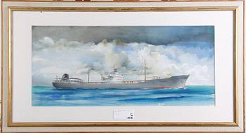 OKÄND KONSTNÄR, akvarell, Sign. o dat. Teardo -58.