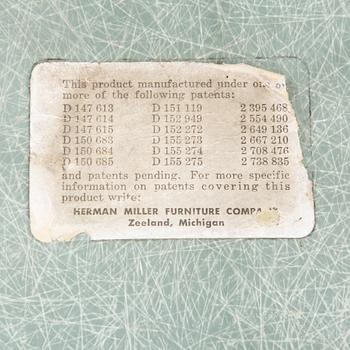 Charles och Ray Eames, gungstol, "Eames Plastic Armchair RAR",  stämplad 1957.