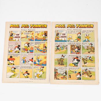 Serietidningar, "Musse Pigg Tidningen", 22 st, 1937-1938.