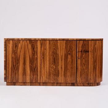 Greta Magnusson Grossman, a zebrano veneered sideboard, Firma Studio, Stockholm 1930s.