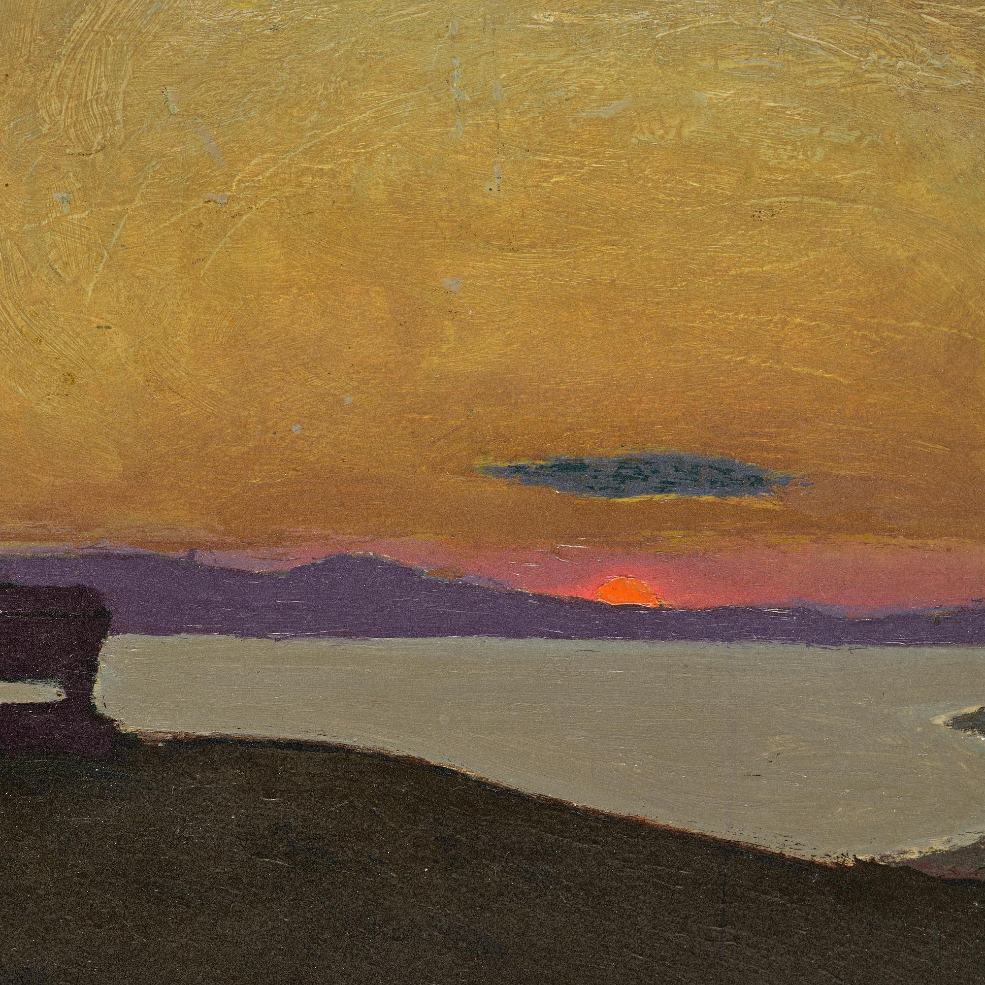 Pelle Swedlund, "Solen går ned" ("The sun goes down"), Lake Bolsena.