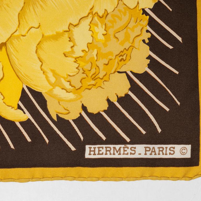 Hermès, scarf, "Les Pivoines".