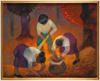 Louis Toffoli, "Chestnut Gatherer in Corsica".