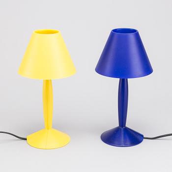 PHILIPPE STARCK, a pair of Flos, "Miss Sissi" table lamps. 1991.