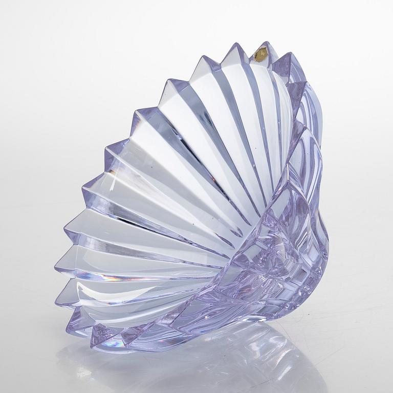 Aimo Okkolin, malja, "Terälehdet", signeerattu Aimo Okkolin Riihimäen Lasi oy.