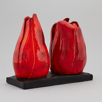 KJELL JANSON, a stoneware sculpture, signed Kjell Janson Mora.