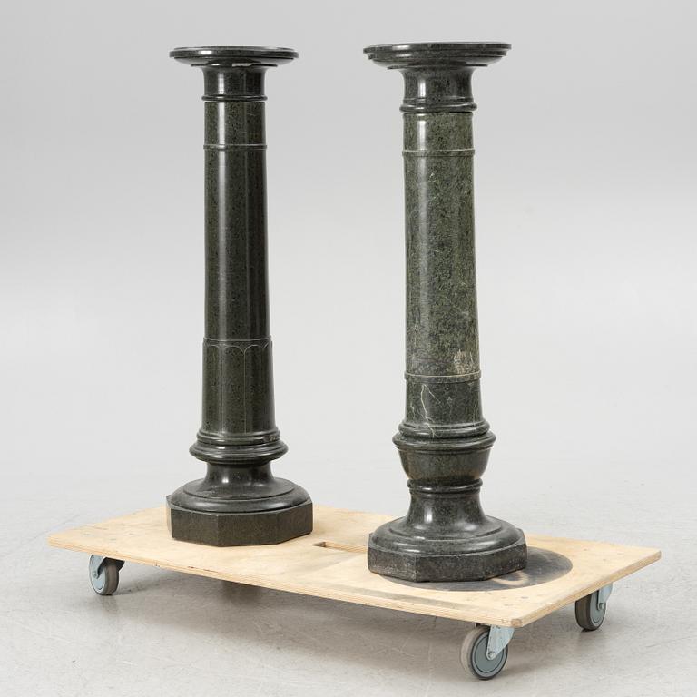 Two Pedestals, around the year 1900.