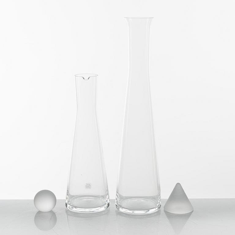 Ingegerd Råman, servisdelar, 6 st, glas, Skruf.