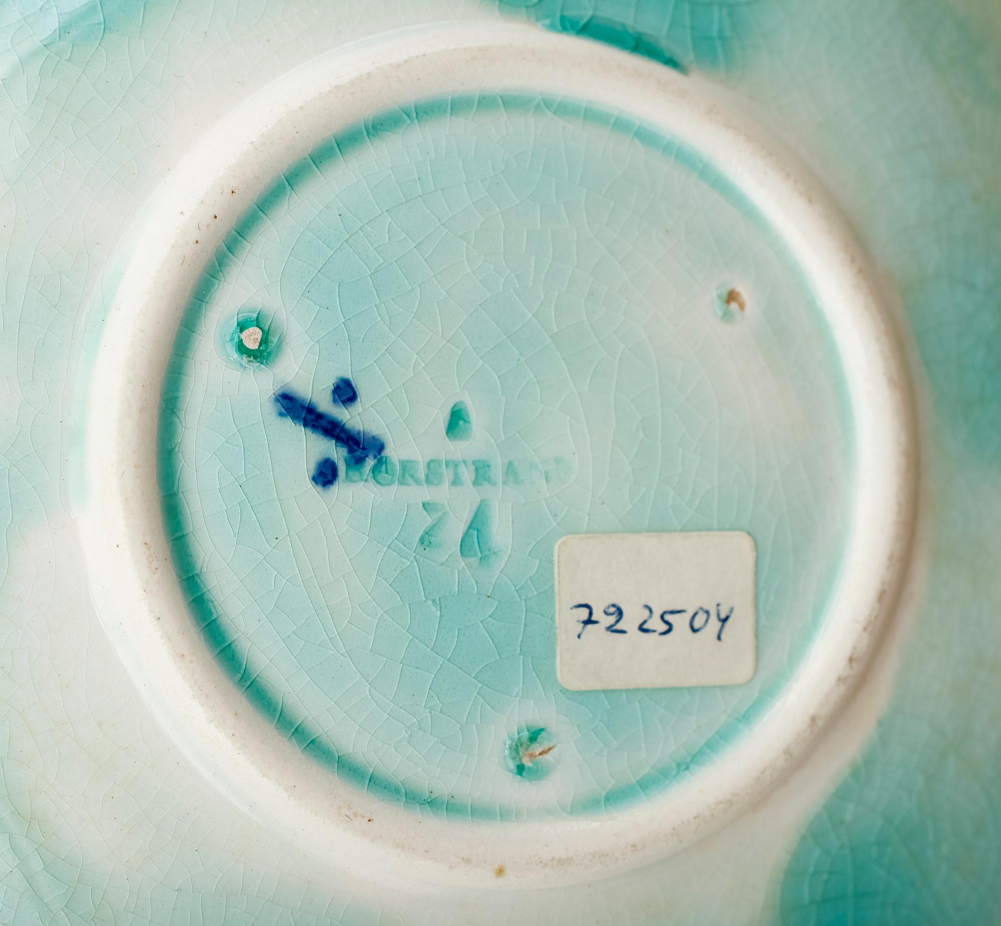 ASSIETTER, 6+8 st, majolika, Rörstrand, sent 1800-tal.