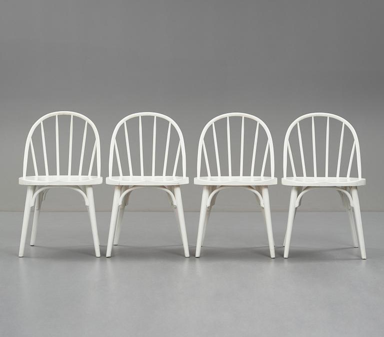 Uno Åhrén, a set of four chairs, Gemla, Sweden 1930's, provenance Estrid Ericson.