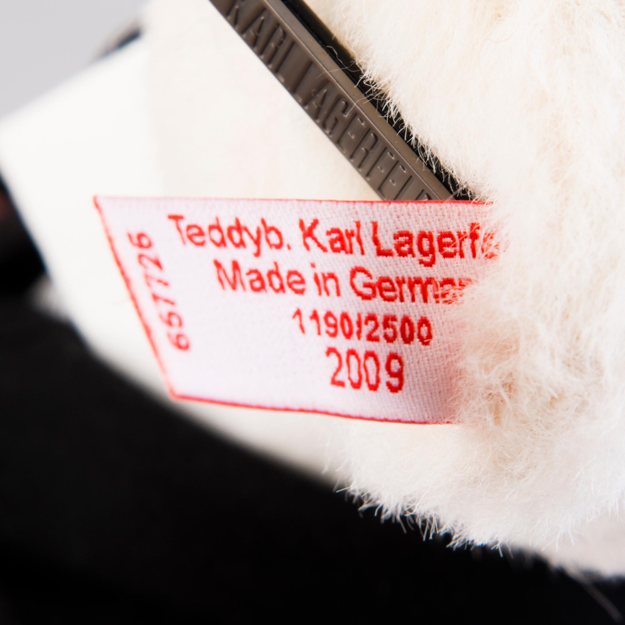 A Karl Lagerfeld Steiff Teddy Bear, Limited edition, numbered 1190/2500, Germany 2009.