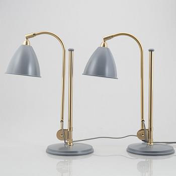 Robert Dudley Best, a pair of 'BL 1' table lights, Bestlite, Gubi, Denmark.