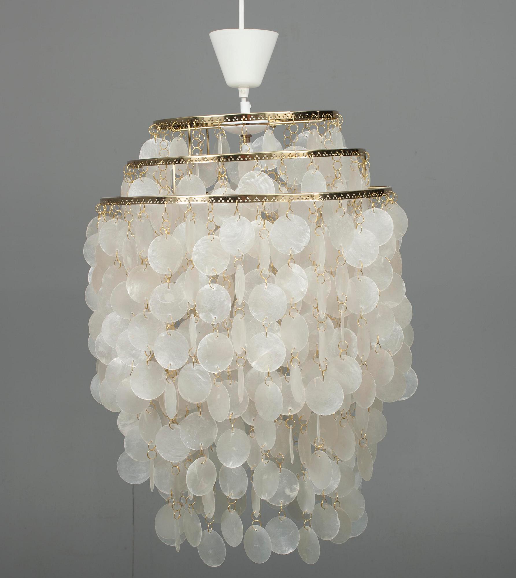 TAKLAMPA, Verner Panton-stil. H 60.