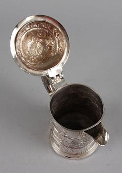 STOP, silver, otydliga stämplar, London ev Exeter, England. 1800-tal. 850 g.