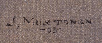 JYRKI MUSTONEN, olja på duk, signerad och daterad -03.