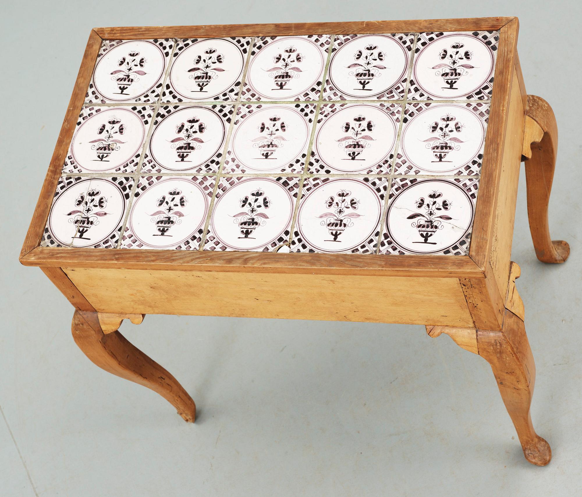 KAKELBORD, 1700-tal.