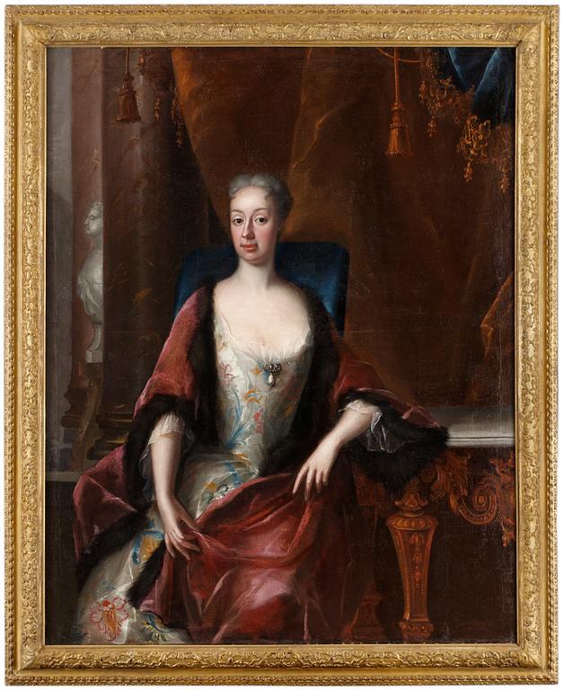 Johan David Swartz (Schwartz), "Drottning Ulrika Eleonora" (1688-1741).