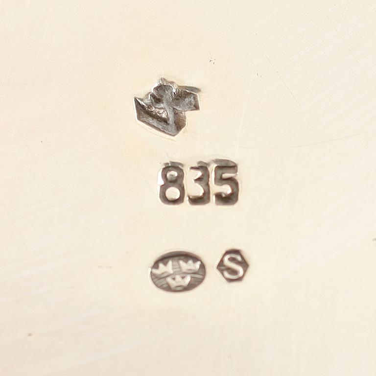 STOP, silver, importstämplar, 1900-tal. Vikt 761 g.