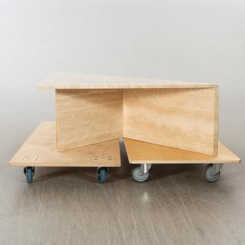 SOFFBORD, två delar, 1970/80-tal.
