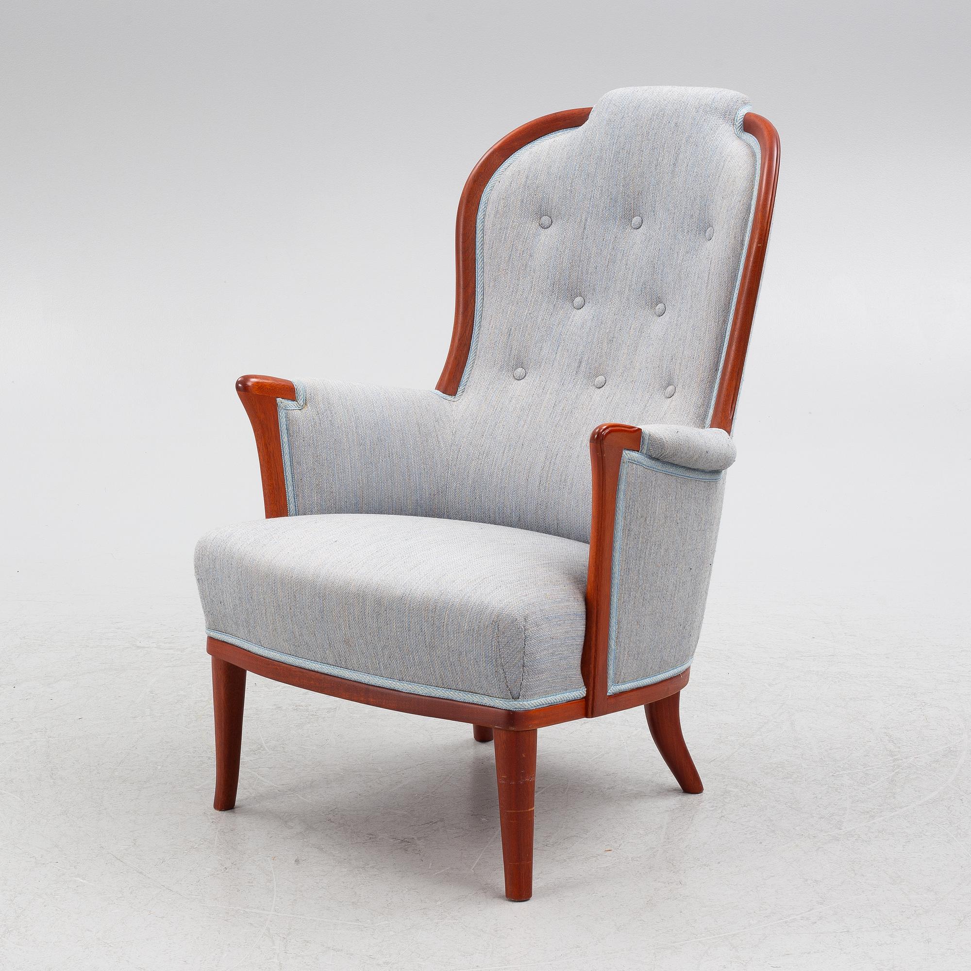 Carl Malmsten, armchair "Vår Fru", OH Sjögren, late 20th century.