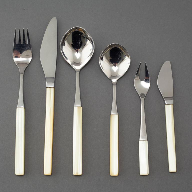 A set of 40pcs of tableware by Tias Eckhoff for Lundtofte, Denmark, second half of the 20th century.