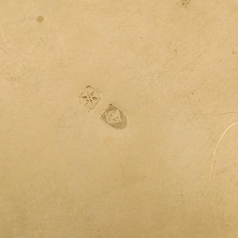 DOSA, förgylld metall, Würtembergische Metalwaren Fabrik (WMF), 1900-talets första hälft.