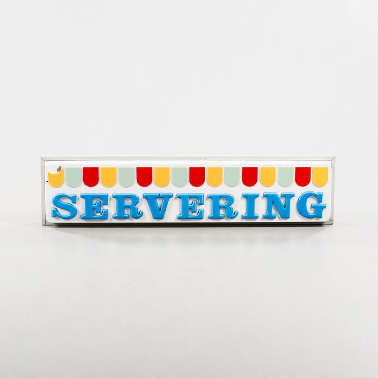 A 20th century sign.