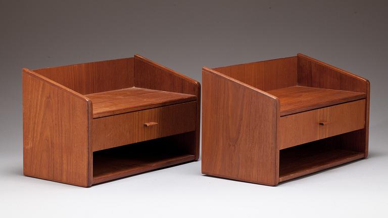 SÄNGBORD, ett par, Danmark, 1960-tal.