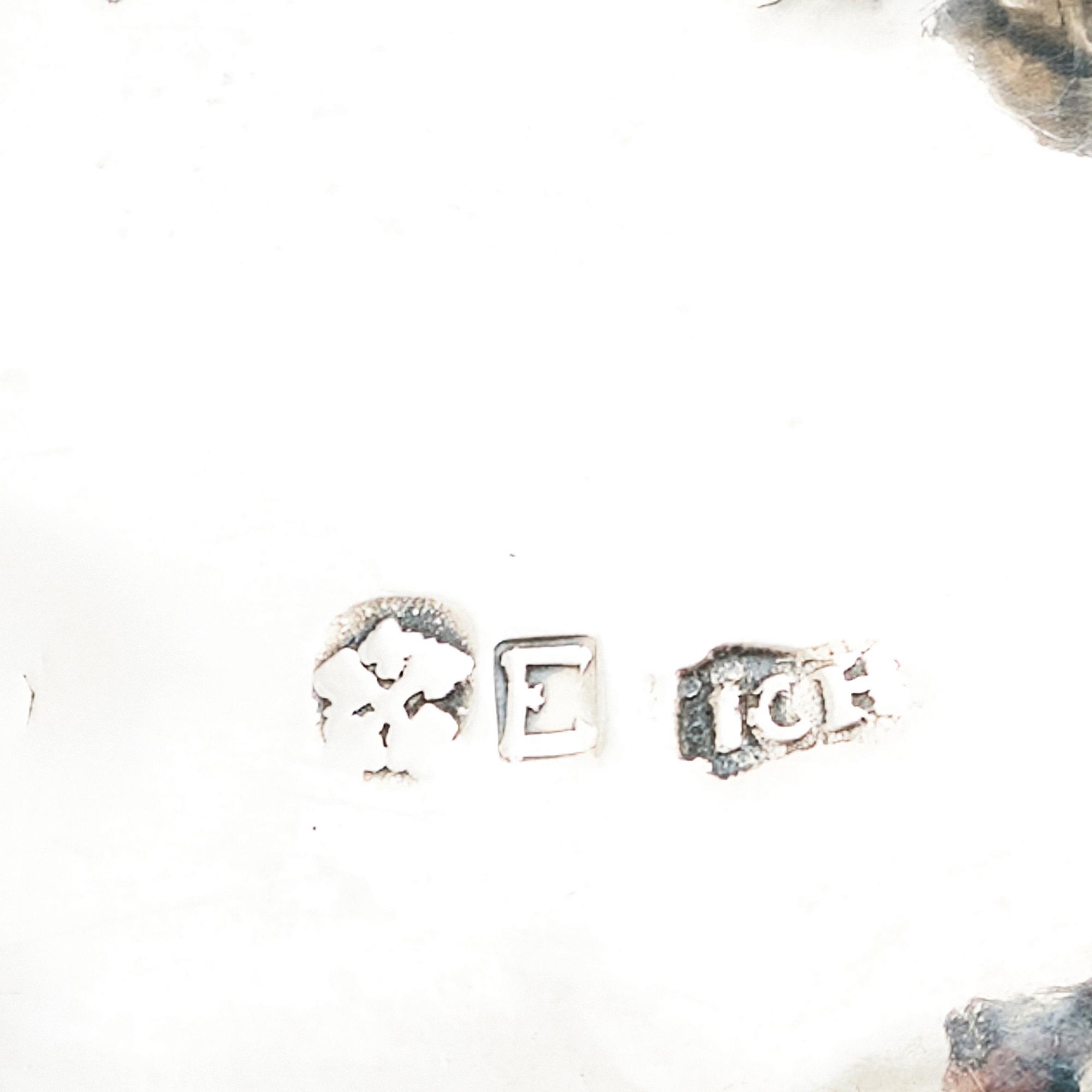 A pair of Latvian Rococo silver salt and pepper stands, marks of Johan Christian Henck (Henke), Riga 1768-80.