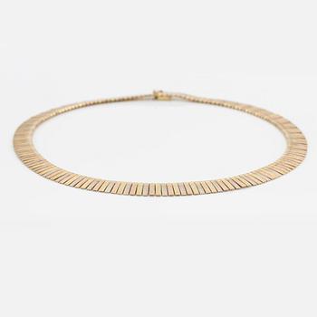 Necklace, 18K gold, tricolor gold, Italy.
