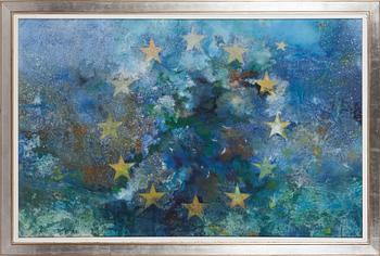 Olli Joki, blandteknik, a tergo signerad och daterad 1994.