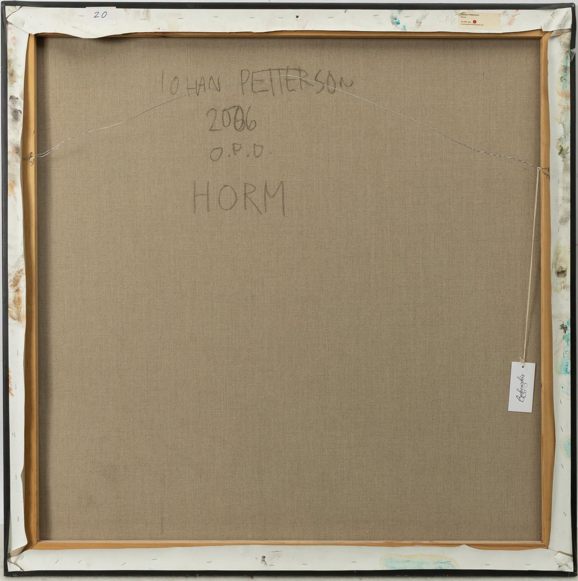 Johan Petterson, "Horm".