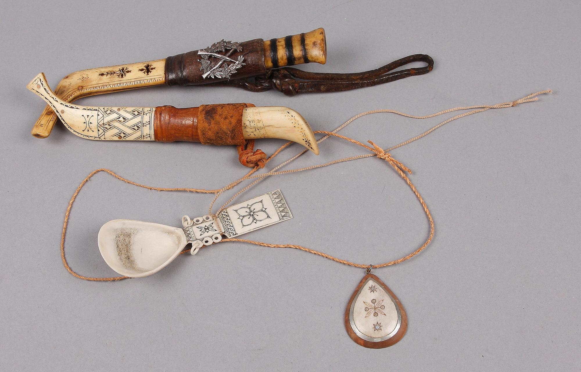 PARTI SAMEFÖREMÅL, ben, 4 delar, 1900-tal.