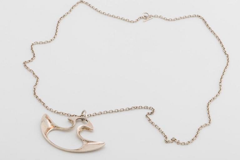 HENNING KOPPEL, silver, halsband för Georg Jensen, 1970-tal.