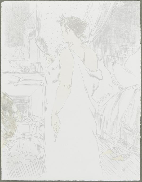 MAPP med färglitografier, 11 st, "Elles", efter Henri Toulouse-Lautrec, numrerad upplaga 1229/1250, London, 1969.
