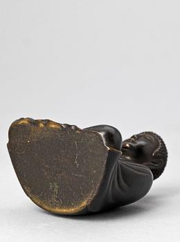 BUDDHA, brons, Japan, 1900, sign.