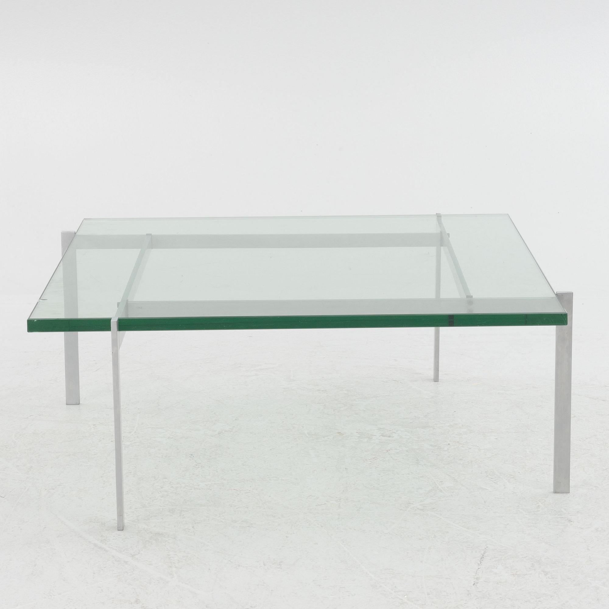 Poul Kjaerholm, a "PK-61" coffee table, E.Kold Chirstiansen, Denmark, second half of the 20th century.