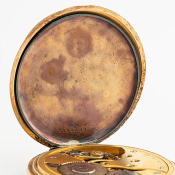 Longines, fickur, 14K guld, savonett, 51 mm.