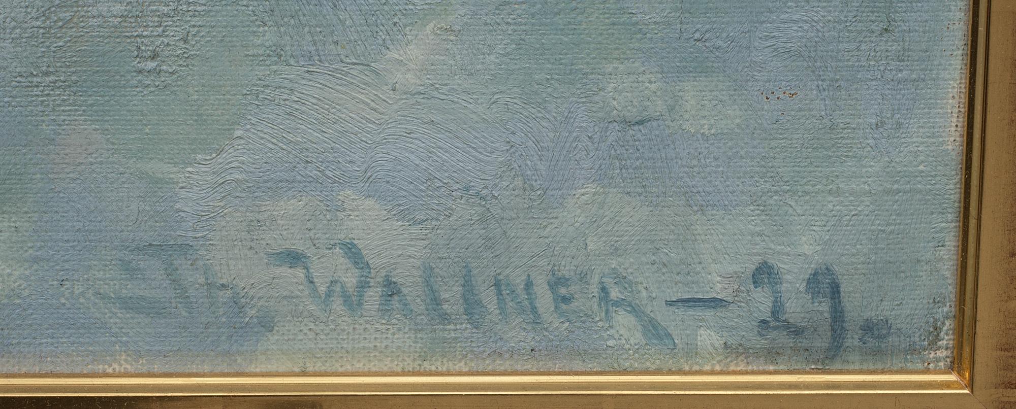 THURE WALLNER, olja på duk, signerad och daterad -29.
