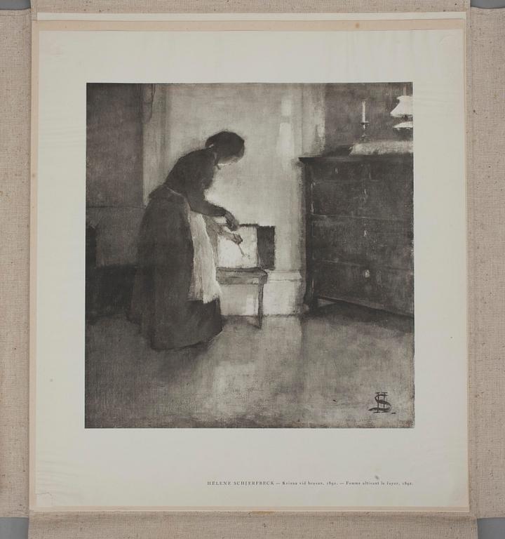 HELENE SCHJERFBECK, 7 st. reproduktioner i mapp.