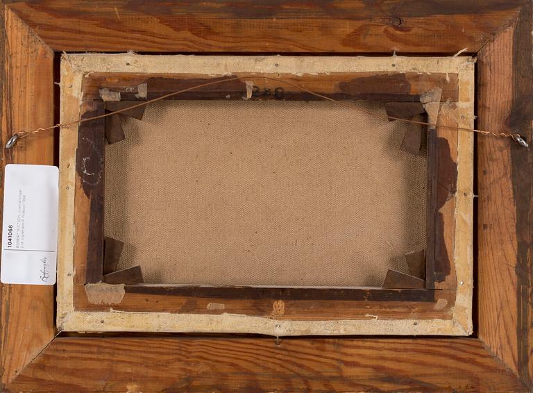 ROBERT WATSON, oljemålningar, 2 st, signerade R Watson 1894.