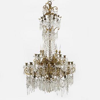 A chandelier, late 19th Century.